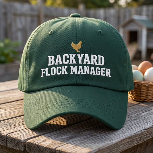 Backyard Flock Manager Dad Hat