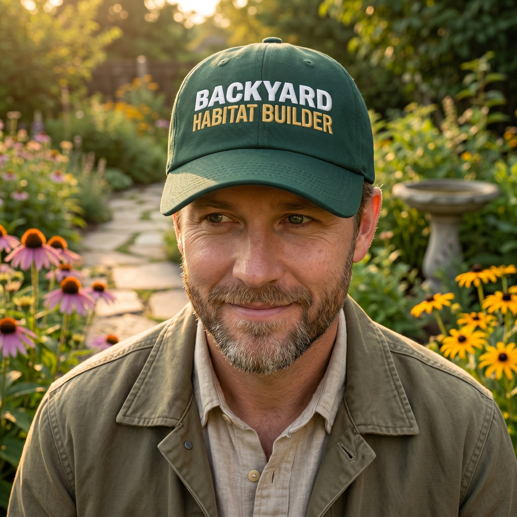 Backyard Habitat Builder Dad Hat – Gardener Gift