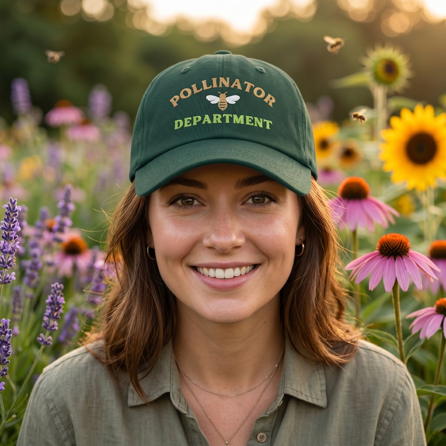 Pollinator Department Dad Hat
