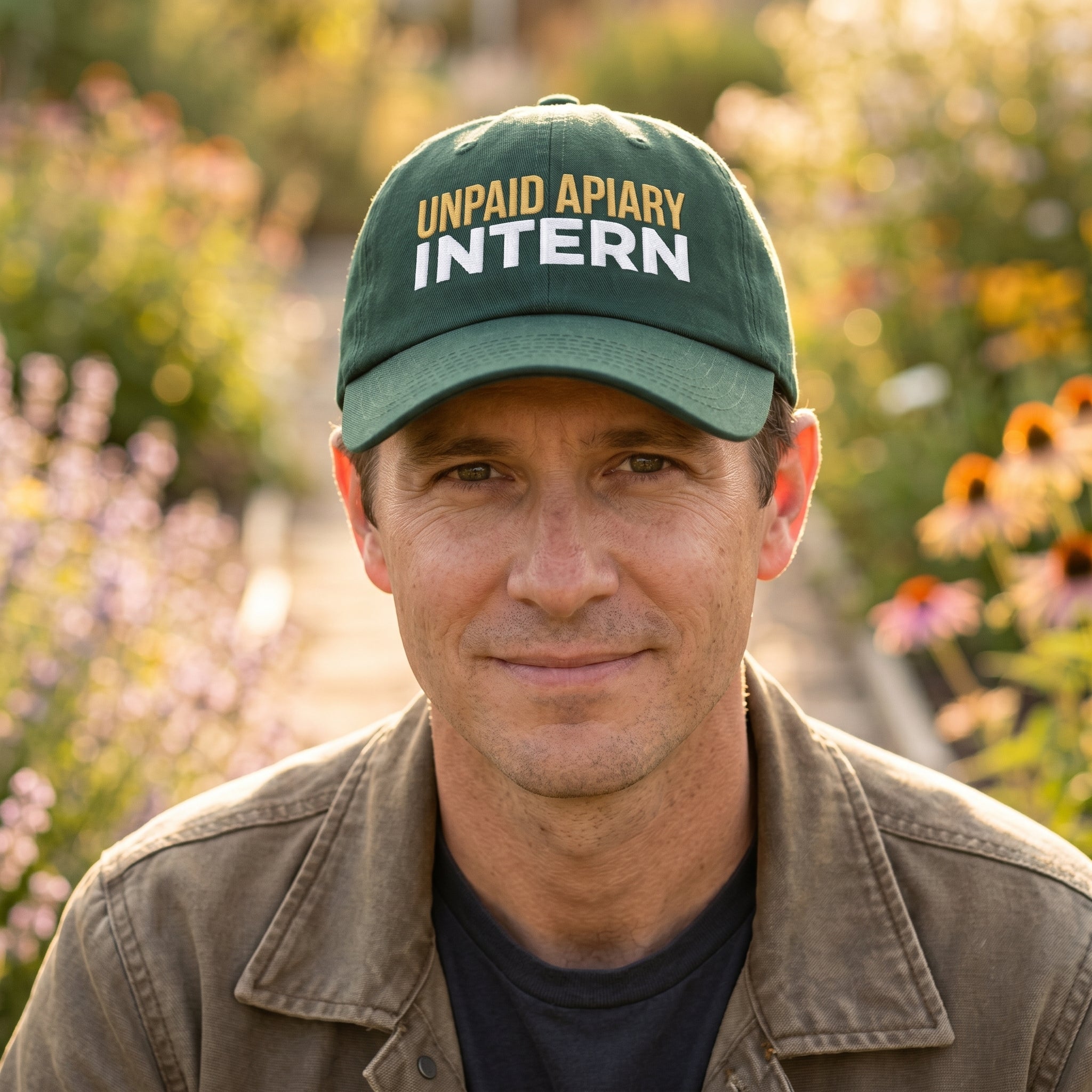 Unpaid Apiary Intern Dad Hat – Funny Beekeeper Gift