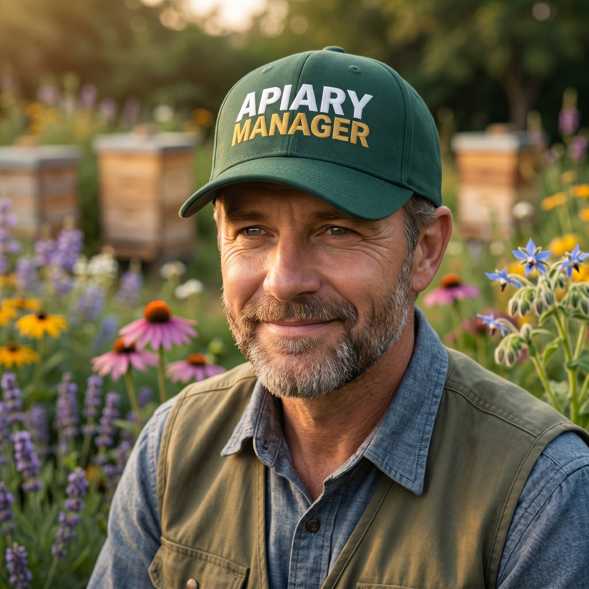 Apiary Manager Dad Hat – Backyard Beekeeper Gift