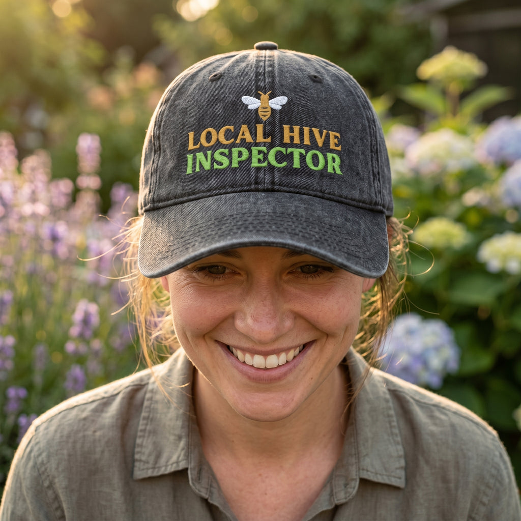 Local Hive Inspector Vintage Cap – Backyard Beekeeper Gift