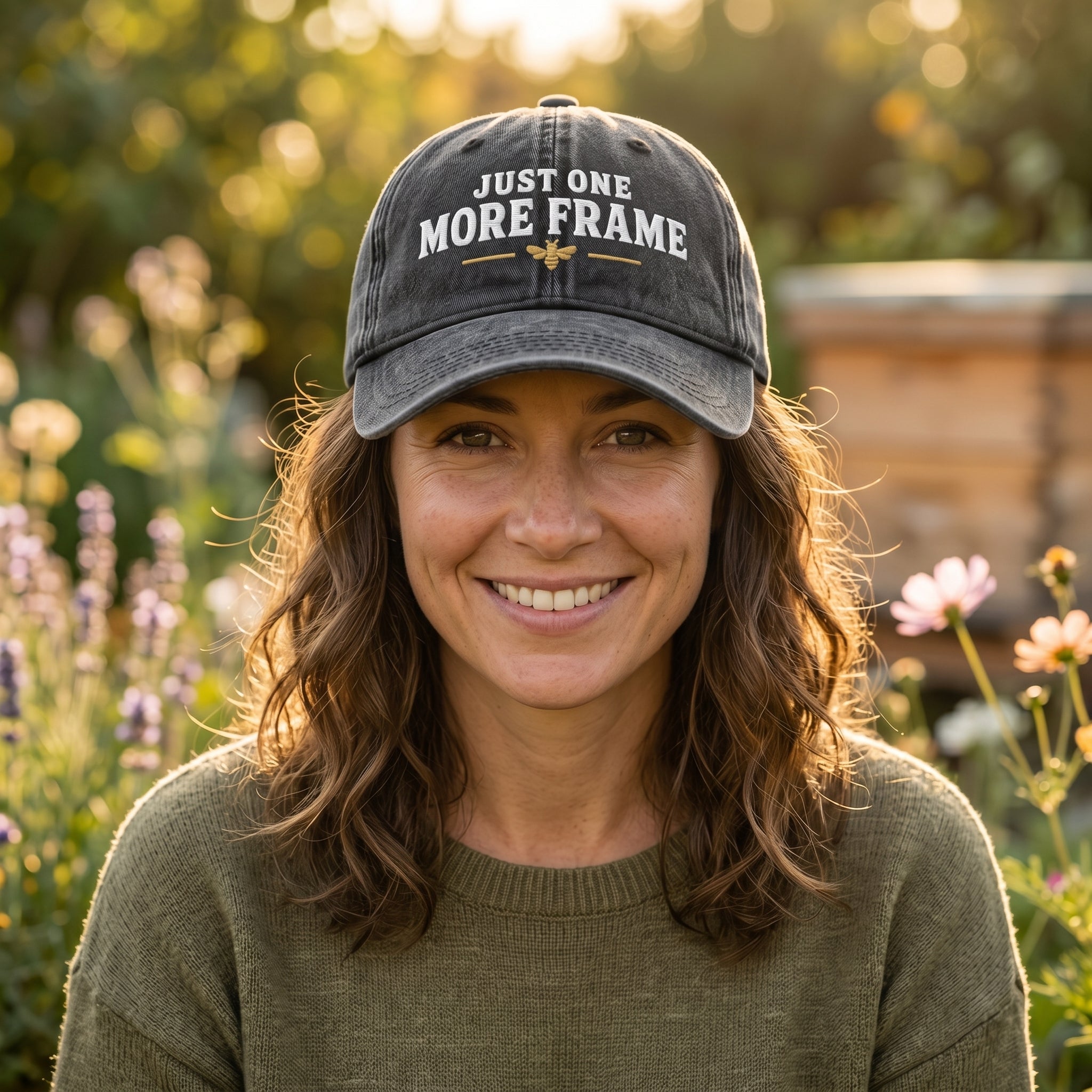 Just One More Frame Vintage Cap – Beekeeper Gift