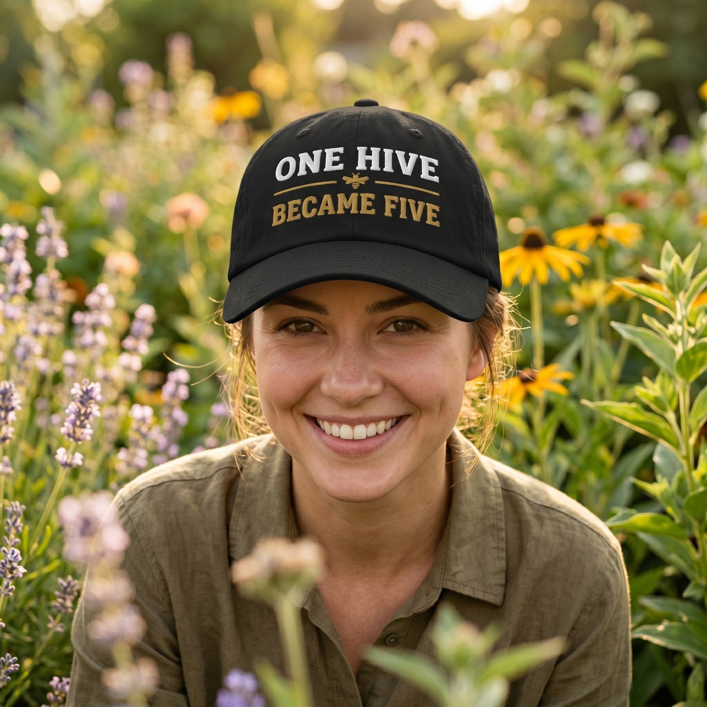 One Hive Became Five Dad Hat