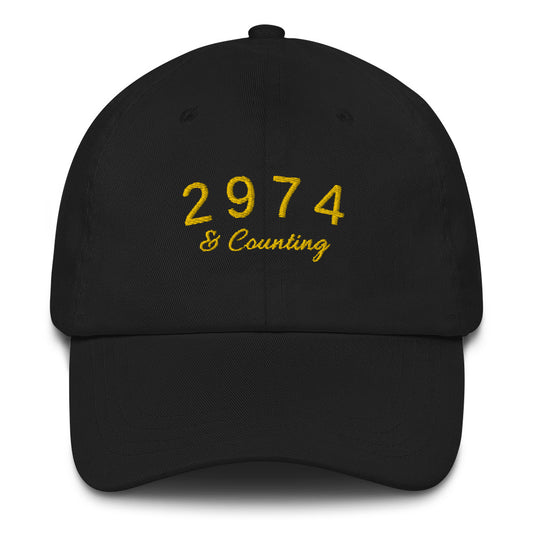2974 And Counting Dad Hat, Stephen Curry Embroidered Hat