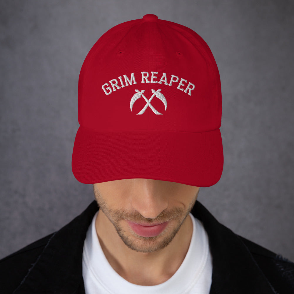 Chiefs Grim Reaper Dad Hat, 13 Seconds Chiefs Embroidered Hat