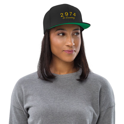 2974 And Counting Snapback Hat, Stephen Curry Embroidered Hat