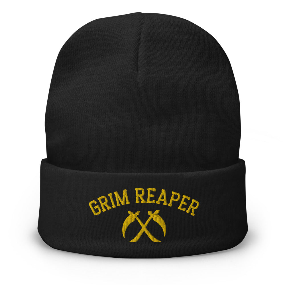 Chiefs Grim Reaper Embroidered Beanie, 13 Seconds Chiefs Embroidered Knit Hat