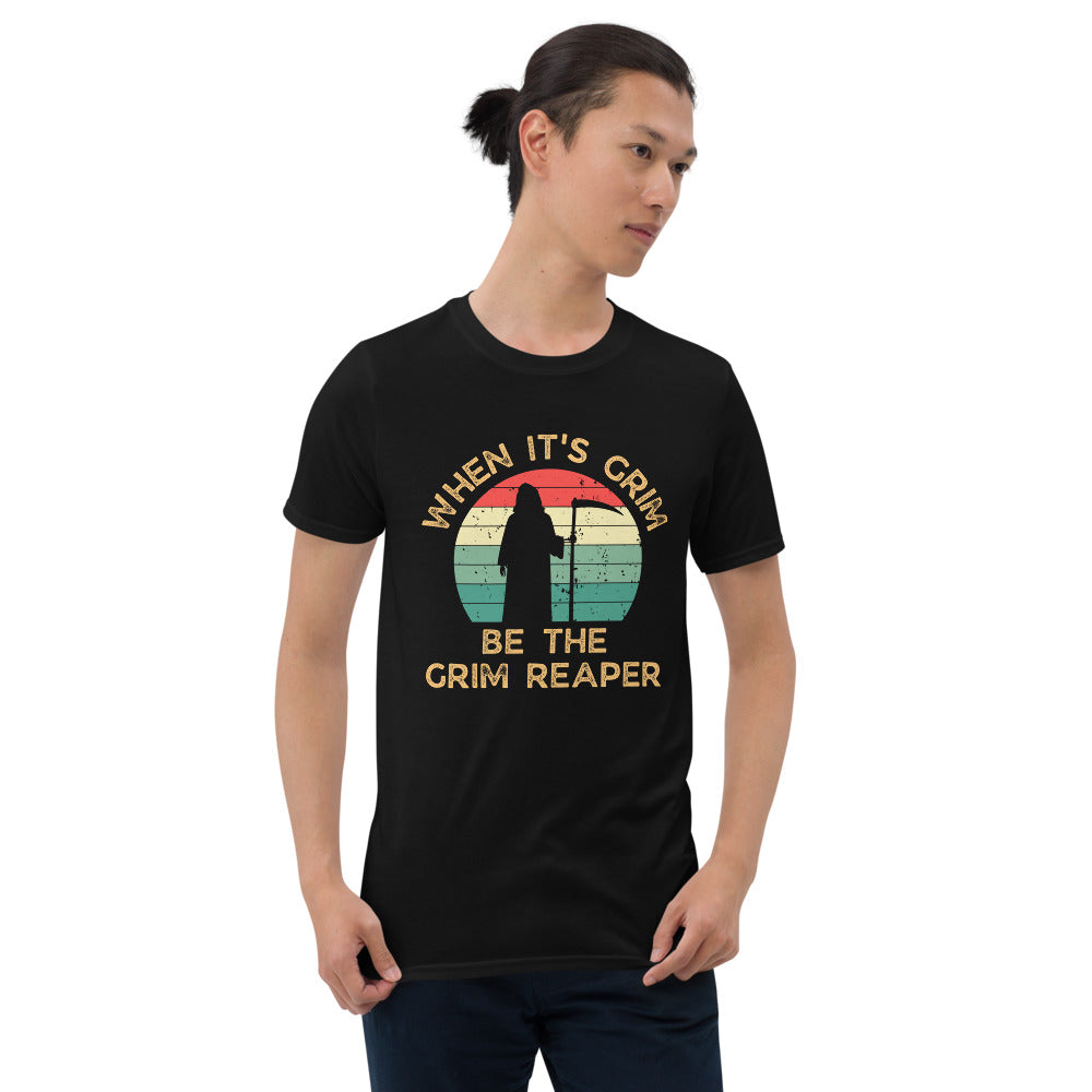 Chiefs Grim Reaper Short-Sleeve Unisex T-Shirt, When It's Grim, Be The Grim Reaper Retro Vintage Shirt
